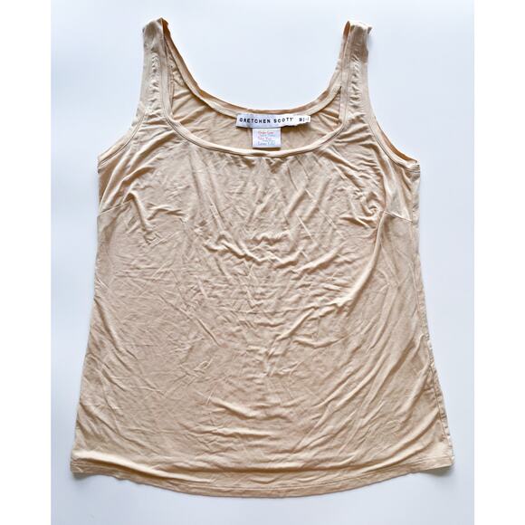 Women's Gretchen Scott Beyond the Beyond Softest Tank Top Nude Size Medium - Picture 1 of 7